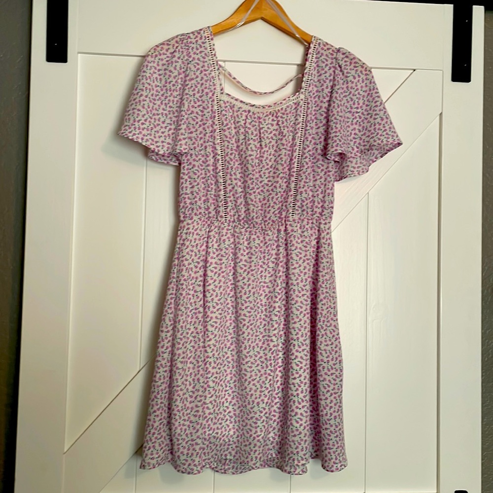 Purple floral sundress